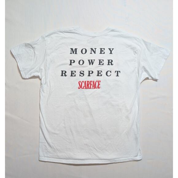 Scarface T-Shirt White Men’s Large Universal Studios Tony Montana Say Hello To - Picture 3 of 7